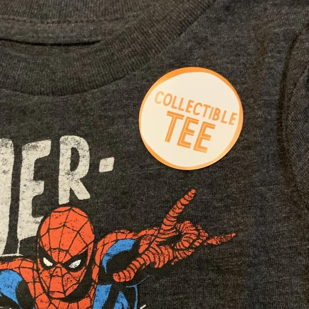 Jumping Beans Boys Marvel Spider Man Graphic Tee 3 Month New with Tags Gray Nice